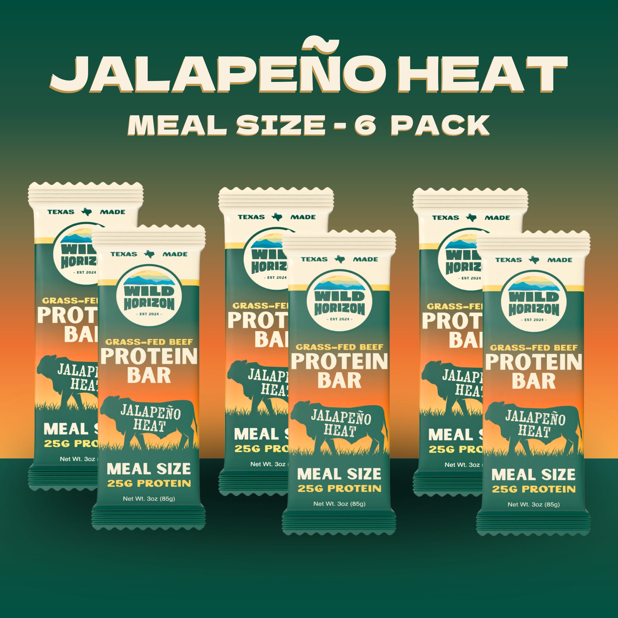 Jalapeño Heat – 6 Bar Pack – Meal Size